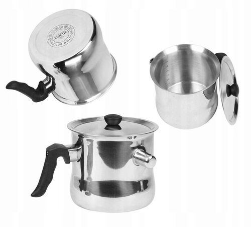 GARNEK DO MLEKA 2L Z GWIZDKIEM GAZ INDUKCJA STALOWY DO GOTOWANIA MLEKA HIT na Arena.pl