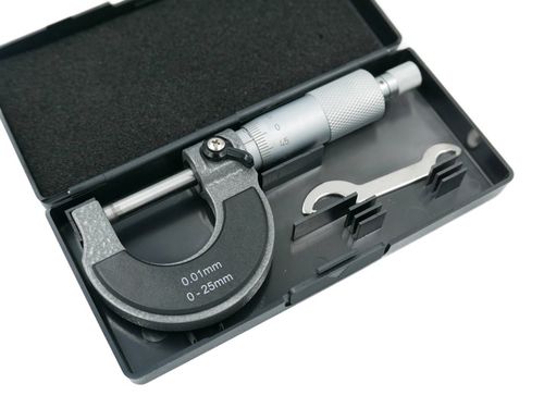 MIKROMETR ŚRUBA MIKROMETRYCZNA MIKROMIERZ ANALOGOWY ZEWNĘTRZNY 0-25 MM na Arena.pl