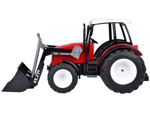 CZERWONY TRAKTOR Z RUCHOMYM RAMIENIEMDUZYMI KOŁAMI na Arena.pl