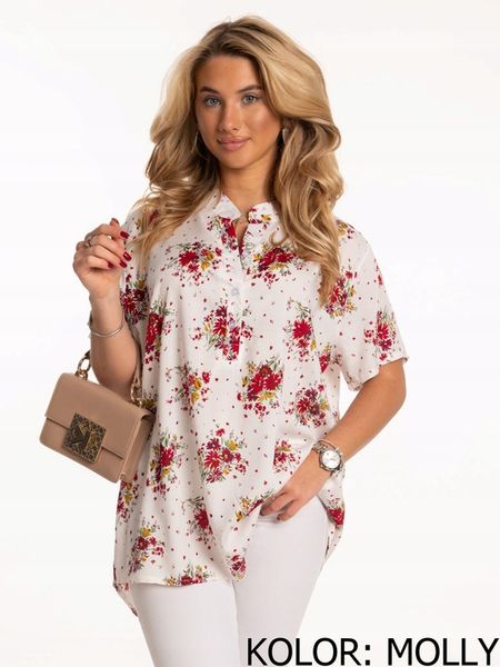 Świetna Wygodna Kobieca BLUZKA Koszula Plus Size Dużo Rozmiarów Kolorów zdjęcie 2