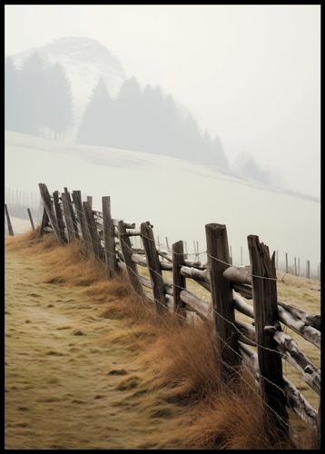 Plakat 67,5x95cm Spowity Mgłą na Arena.pl