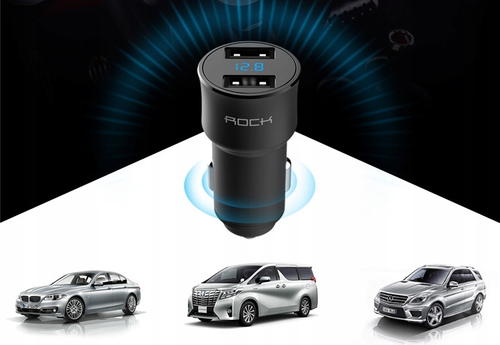 ROCK ŁADOWARKA SAMOCHODOWA QUICK CHARGE 3.0 2XUSB na Arena.pl