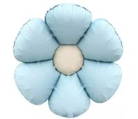 Balon foliowy kwiatek niebieski matowy, 50x50 cm