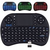 Podświetlana LED klawiatura bezprzewodowa touchpad do telewizora TV smart