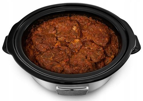 Wolnowar Garnek ceramiczny Slow Cooker Yoer INOX LCD 320W 6,5L +Programator na Arena.pl