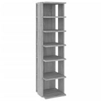 Stojak na buty, szary dąb sonoma, 25x27x102 cm