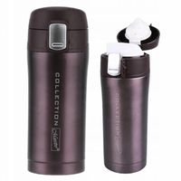 Brązowy KUBEK TERMICZNY TERMOS Stalowy Bidon 320ml Maestro Brown