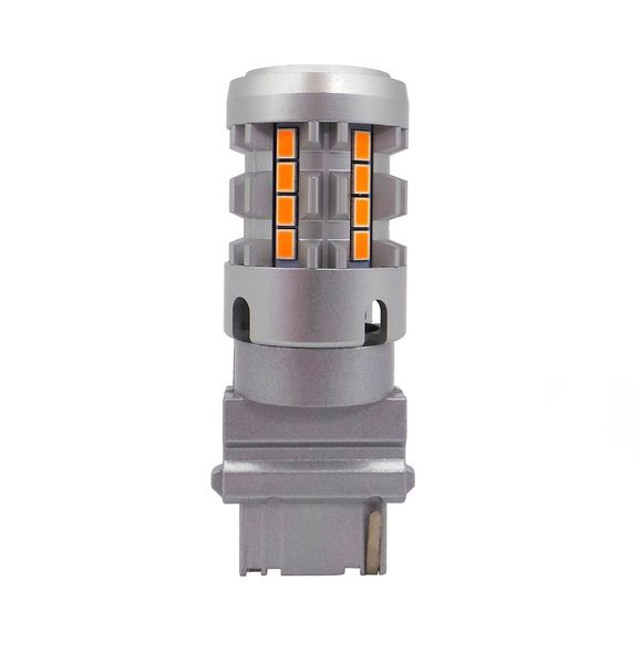 żarówka LED 3156, P27W 12-24V bez błędu pomarańczowa 100% CANBUS zdjęcie 5