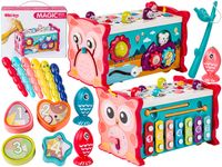 CYMBAŁKI I ZEGAR DLA DZIECI ZABAWKA DLA NAJMŁODSZYCH