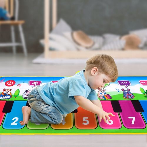 MATA MUZYCZNA DO TAŃCZENIA DLA DZIECI INTERAKTYWNA 130 cm PIANINKO NAGRYWA na Arena.pl