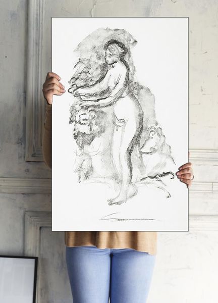 Femme au cep de vigne, Pierre-Auguste Renoir - plakat 59,4x84,1 cm zdjęcie 3