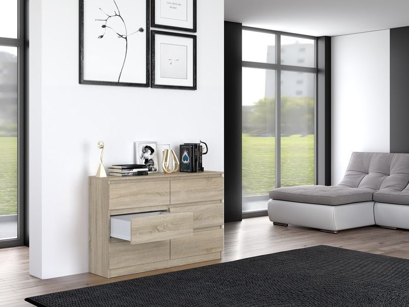 KOMODA MALWA M6 120 - DĄB SONOMA zdjęcie 9