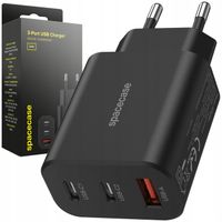 SZYBKA ŁADOWARKA SIECIOWA DO TELEFONU 3X USB USB-C TYP-C 30W QUICK CHARGE