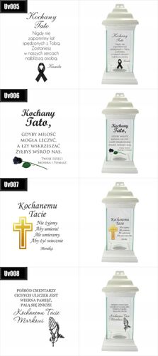 ZNICZ na grób ZE ZDJĘCIEM DEDYKACJĄ nadruk grawer na Arena.pl