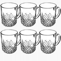 SZKLANKA DO HERBATY KUBEK SZKŁO ZESTAW 6szt 230 ml