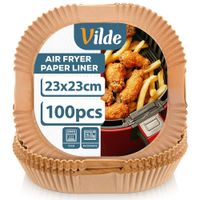 Wkład do frytkownicy Air Fryer beztłuszczowej papierowy kwadratowy 23x23 cm