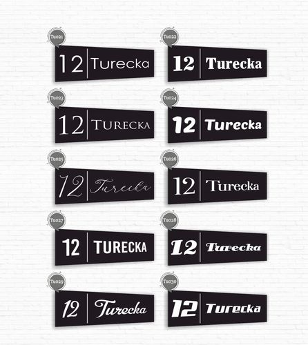 Tabliczka Tablica ADRESOWA ALUMINIOWA Numer domu 40x15 numer dom ulica na Arena.pl