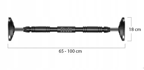 DRĄŻEK DO PODCIĄGANIA drążek ROZPOROWY do ćwiczeń REGULOWANY STALOWY 69-100 na Arena.pl