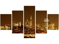 75CM 120 OBRAZ 5 ELEM WIECZORNE ŚWIATŁA JAMIE MCCAFFREY ŚCIENNY DRUK