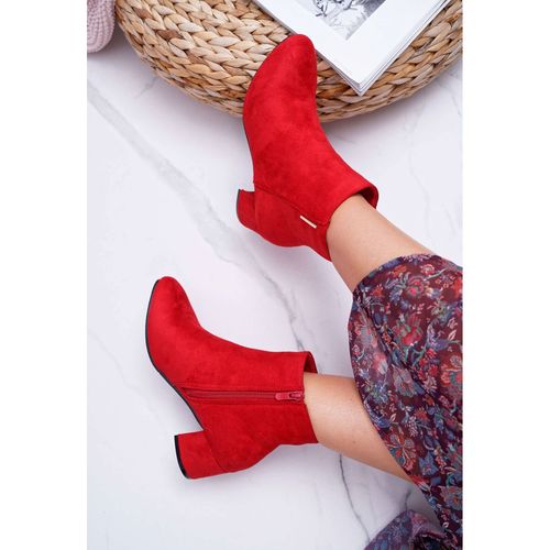 Damskie Botki Ocieplane Czerwone Fiorelli r.38 na Arena.pl