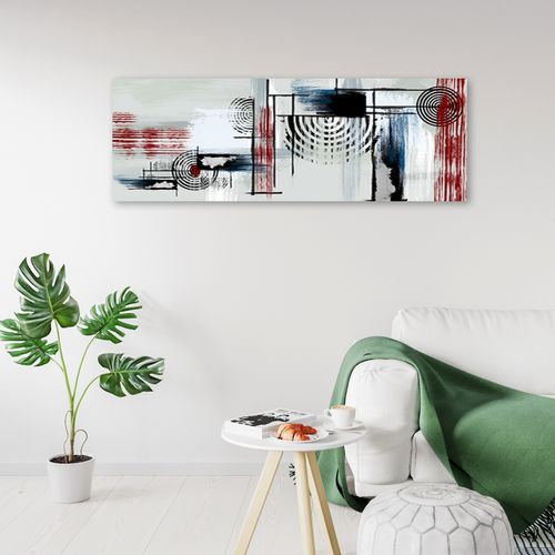 Obraz na płótnie, Abstrakcja na szarym tle 90x30 na Arena.pl