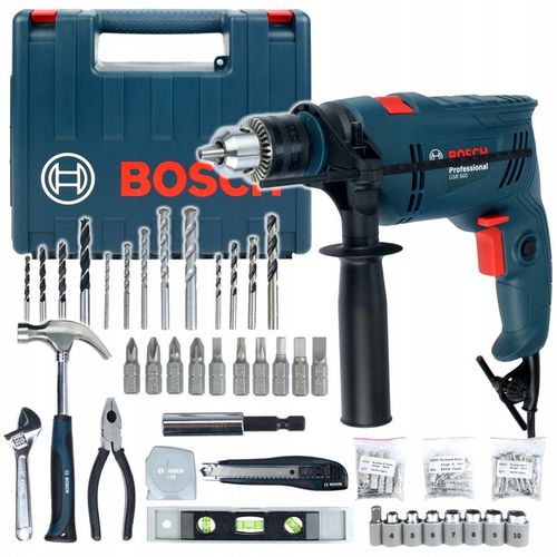 WIERTARKA UDAROWA 600W GSB 600 RE BOSCH + WALIZKA + OSPRZĘT na Arena.pl