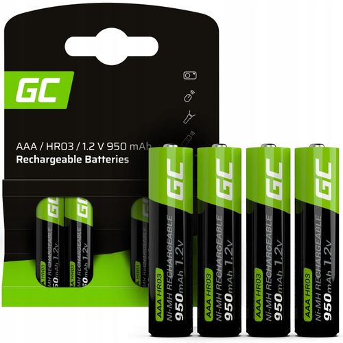 4x Akumulatorki Paluszki GC AAA R3 950mAh Ni-MH Baterie do myszki na Arena.pl