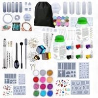 Zestaw Prezentowy form F5 z żywicą epoksydową do biżuterii diy barwnik