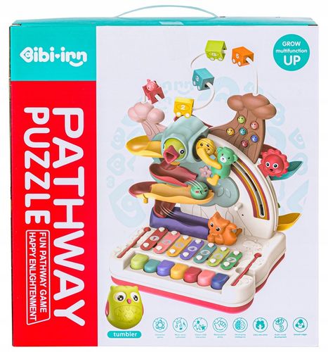 Interaktywny Tor kulkowy GRA MAGNETYCZNA NAKARM PTASZKA CYMBAŁKI PIANINO na Arena.pl