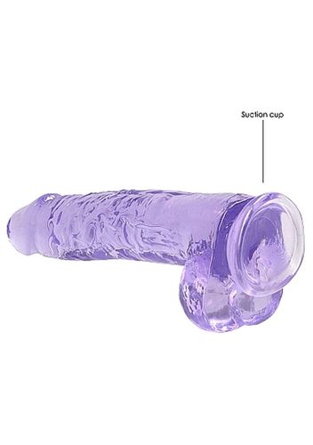 9"" / 23 cm realistic dildo with balls - purple na Arena.pl