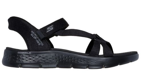 Buty sandały damskie Skechers Slip-ins GO WALK Flex Sandal - Illuminate (141481-BBK) 41 na Arena.pl