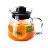 DZBANEK SZKLANY ŻAROODPORNY Z POKRYWKĄ DO HERBATY KAWY SIMAX SOFIA 1 L