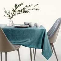 Obrus Plamoodporny GAIA Mankiet 140x220 Morski AmeliaHome