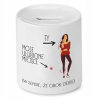 Skarbonka Dla Dziewczyny Moje Ulubione Miejsce Z Nadrukiem Ze Zdjęciem