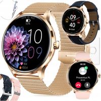 SMARTWATCH DAMSKI Z FUNKCJA ROZMOWY SPORT PULS POMIARY MENU PL SMART WATCH