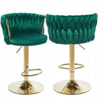 hoker h4-fx velvet zielony (stelaż złoty)