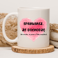 CHAMSKI KUBEK BEZ CENZURY | ŚMIESZNY PREZENT | DO PRACY BIURA DOMU | 330 ml