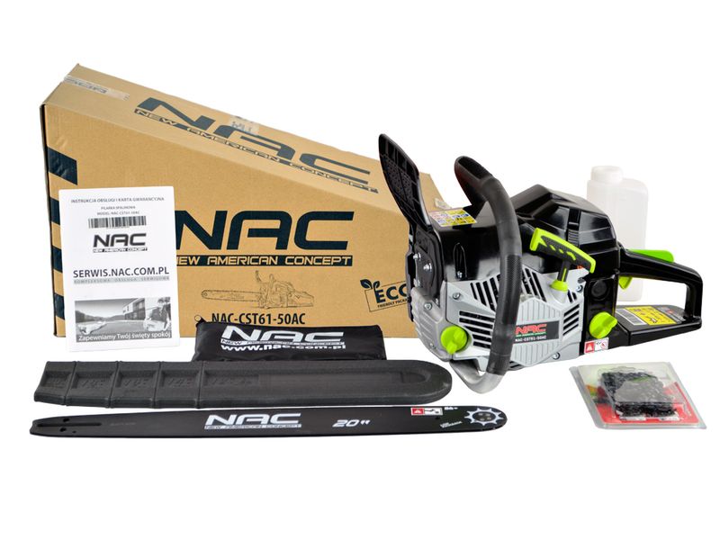 PIŁA ŁAŃCUCHOWA SPALINOWA NAC CST61-50AC 3,9 KM PROWAD. 51 CM MOCNA zdjęcie 4