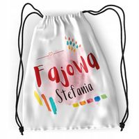Plecak Dla Stefanii Sportowy Szkolny Worek Torba Z Nadrukiem Ze Zdjęciem