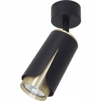Lampa Sufitowa Spot FLOWER Czarny Złoty 1xGU10 Lampa wisząca Do Pokoju Domu