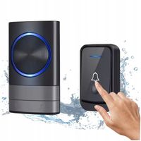 Dzwonek bezprzewodowy, wodoodporny, zewnętrzny, do drzwi, bramy, furtki