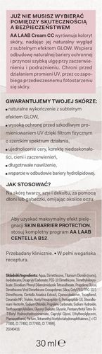 AA LAAB 100% Centella B12 Krem CC korygujący SPF50 nr 02 Medium na Arena.pl