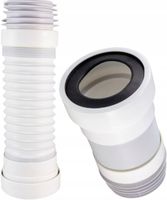 ZŁĄCZE WC HARMONIJKA RURA ODPŁYWOWA ELASTYCZNA WZMOCNIONA