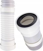 ZŁĄCZE WC HARMONIJKA RURA ODPŁYWOWA ELASTYCZNA WZMOCNIONA