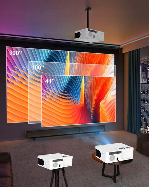 Projektor mini Rzutnik LED WiFi Android TV FULL HD 4K Autofocus do zdjęcie 5