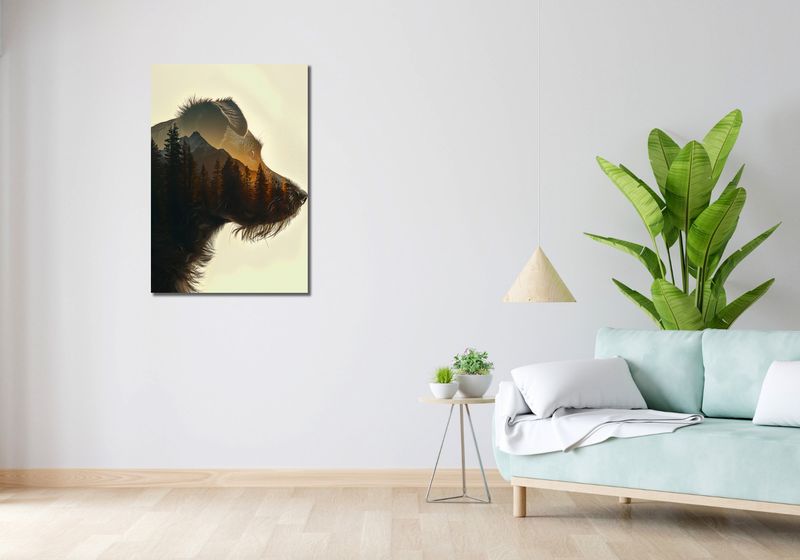 Obraz 60x90cm Psi Duch Lasu zdjęcie 2