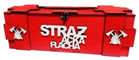 SKRZYNKA STRAŻACKA FLACHA NA ALKOHOL PREZENT STRAŻ POŻARNA URODZINY STRAŻAK