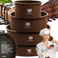 ZESTAW SILIKONOWA FORMA do PIECZENIA OKRĄGŁA FORMA BLACHA DO PIECZENIA 4SZT