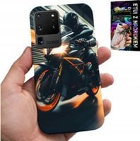 ETUI DO SAMSUNG GALAXY S20 Ultra - MOTOCYKLISTA MOTOR FAN MOTOCYKL + FOLIA