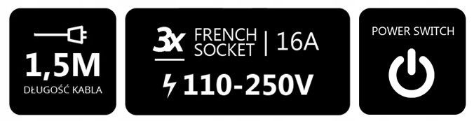 Gniazdo blatowe do biurka wpuszczane obrotowe mediaport 230v SPS-O33S zdjęcie 4